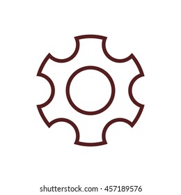 gear line icon