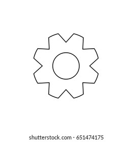 Gear line icon. Icons for web or mobile interfaces