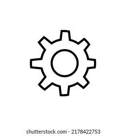 gear line icon illustration, settings for uniface. very suitable for websites, applications, apps.