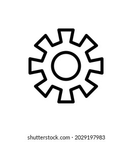 Gear line icon in trendy style. Stroke vector pictogram isolated on a white background. Gear premium outline icons.