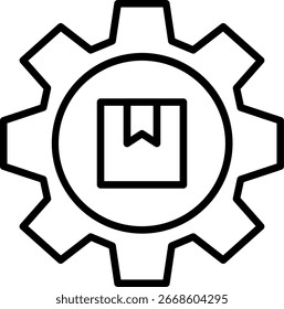 Vektordesign für das Symbol "Zahnradlinie"