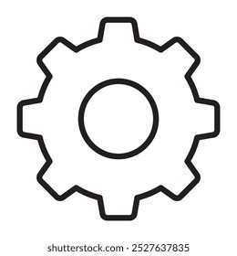 gear line icon. vector illustration.