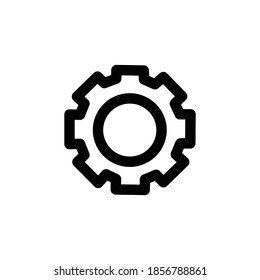 gear line vector icon, vector illustration