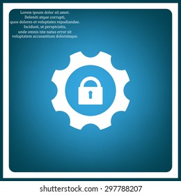 gear and lock icon