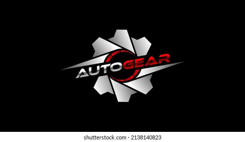 gear logo, automotive or mechanic logo design