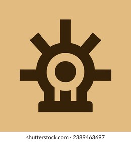 gear logo for company. vector