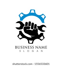 Gear Logo concept Template vector icon illustration design