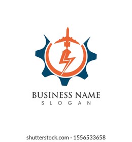 Gear Logo concept Template vector icon illustration design