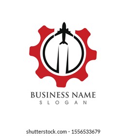Gear Logo concept Template vector icon illustration design