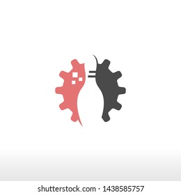 gear logo design concept, gear logo