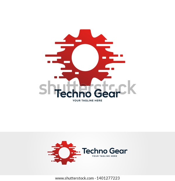 gear logo design concept, service logo design
template, tech logo
design