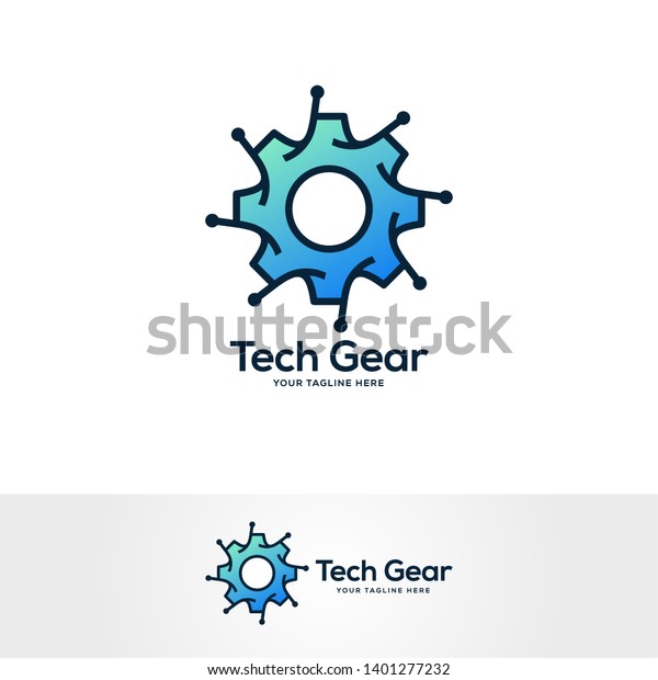 gear logo design concept, service logo design\
template, tech logo\
design