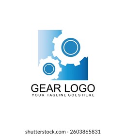 Gear Logo Design Concepts. Mechanical Gear Logo Template Vector. Icon Symbol