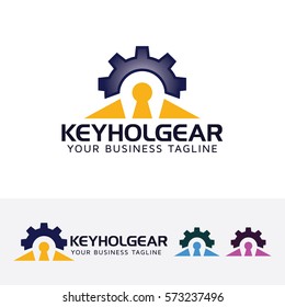 Gear logo design. Creative, Engineering and Industrial logo concept. Vector logo template