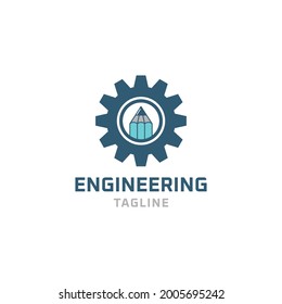 Gear logo design symbol inspiration vector template