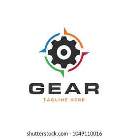 gear logo design template