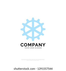 gear logo design template. creative sign. Universal vector icon. 