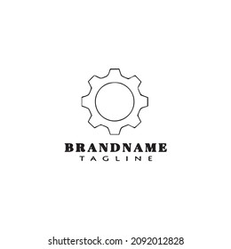 gear logo design template icon modern vector illustration