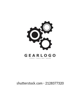 Gear logo design template illustration  vector