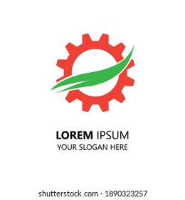 Gear logo design template. Mechanic modern style logo. gear illustration vector. logotypes for mechanic.