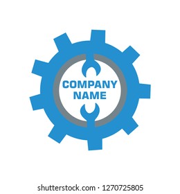 gear logo design template vector