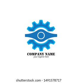 GEAR logo design template vector
