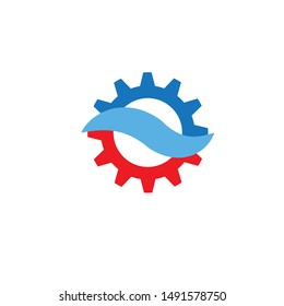 GEAR logo design template vector
