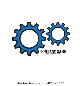 GEAR logo design template vector

