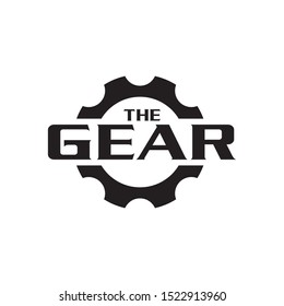Gear logo design template vector illustration