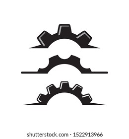 Gear logo design template vector illustration