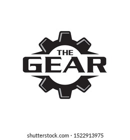 Gear logo design template vector illustration