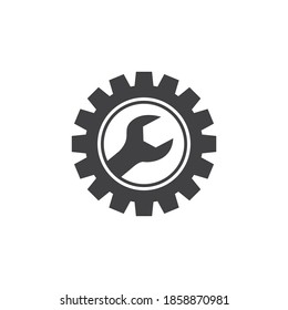 GEAR logo design template vector. Abstract vector gear tech icon.