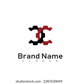 vector de diseño de logotipo de engranajes
