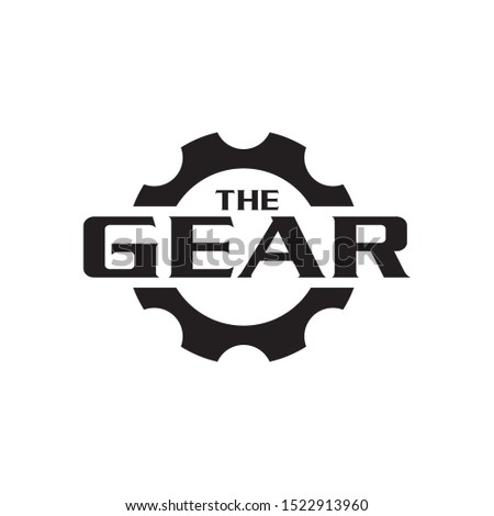 Gear logo design template vector illustration