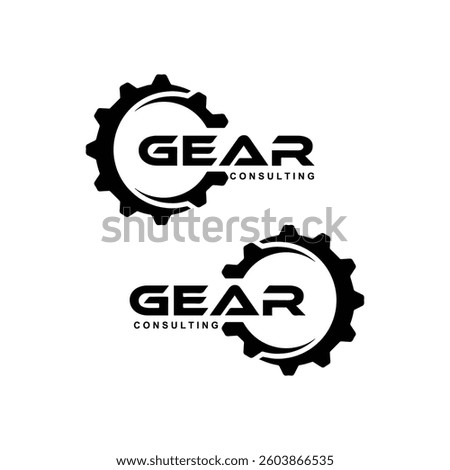 GEAR logo design template vector