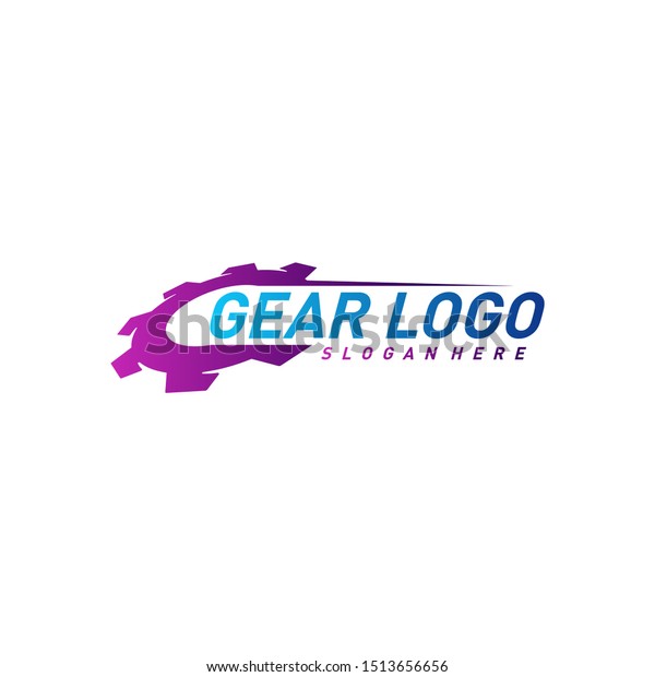 Gear logo Design Vector Template. Mechanic Icon\
Symbol. Colorful Icon\
