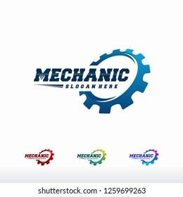 Gear Logo designs Template Vector, Mechanic logo symbol, Logo symbol icon template