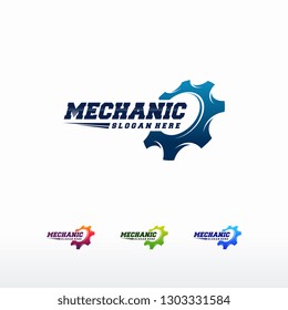 Gear Logo designs Template Vector, Mechanic logo symbol, Logo symbol icon template