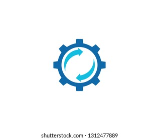 Gear logo icon 