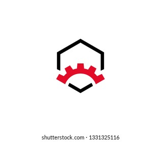 Gear logo icon 