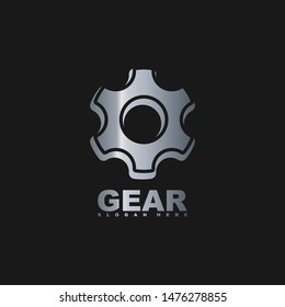 Gear logo icon design template elements