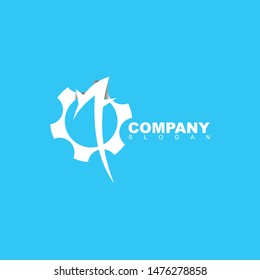 Gear logo icon design template elements