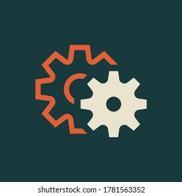Gear logo. Icon design. Template elements