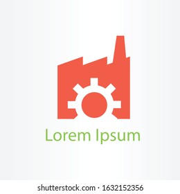 gear logo icon. service logo. factory logo vector illustration.