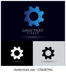 Gear Logo. Icon & Symbol Vector Template.