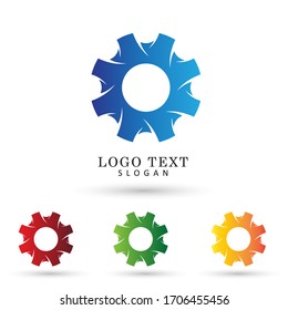 Gear Logo. Icon & Symbol Vector Template.