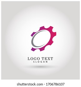 Gear Logo. Icon & Symbol Vector Template.
