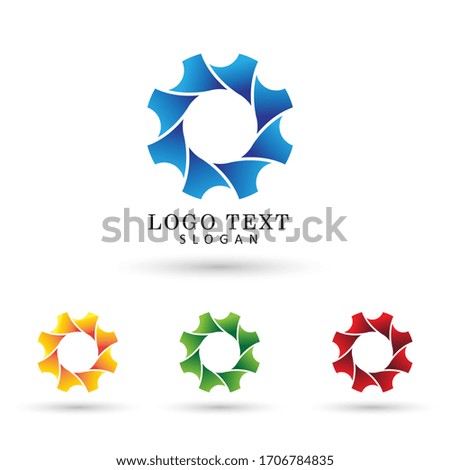 Gear Logo. Icon & Symbol Vector Template.