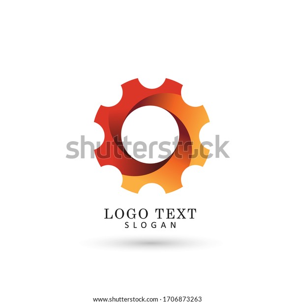 Gear Logo. Icon\
& Symbol Vector\
Template.