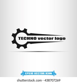 Gear logo icon vector